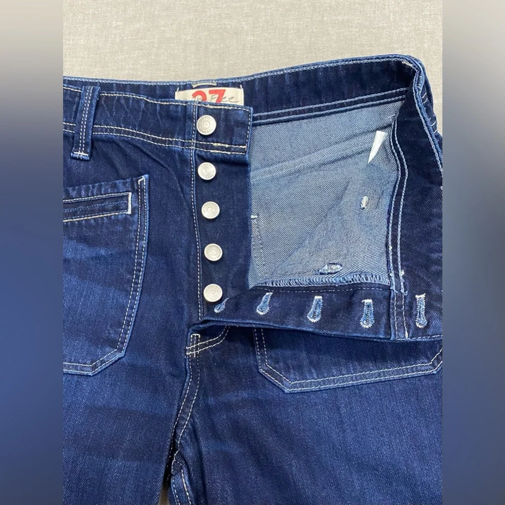 We The Free, Women's Wide Leg Pants, High Rise, Size 27 Dark Blue - Picture 11 of 14